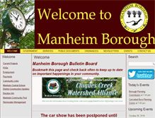 Tablet Screenshot of manheimboro.org